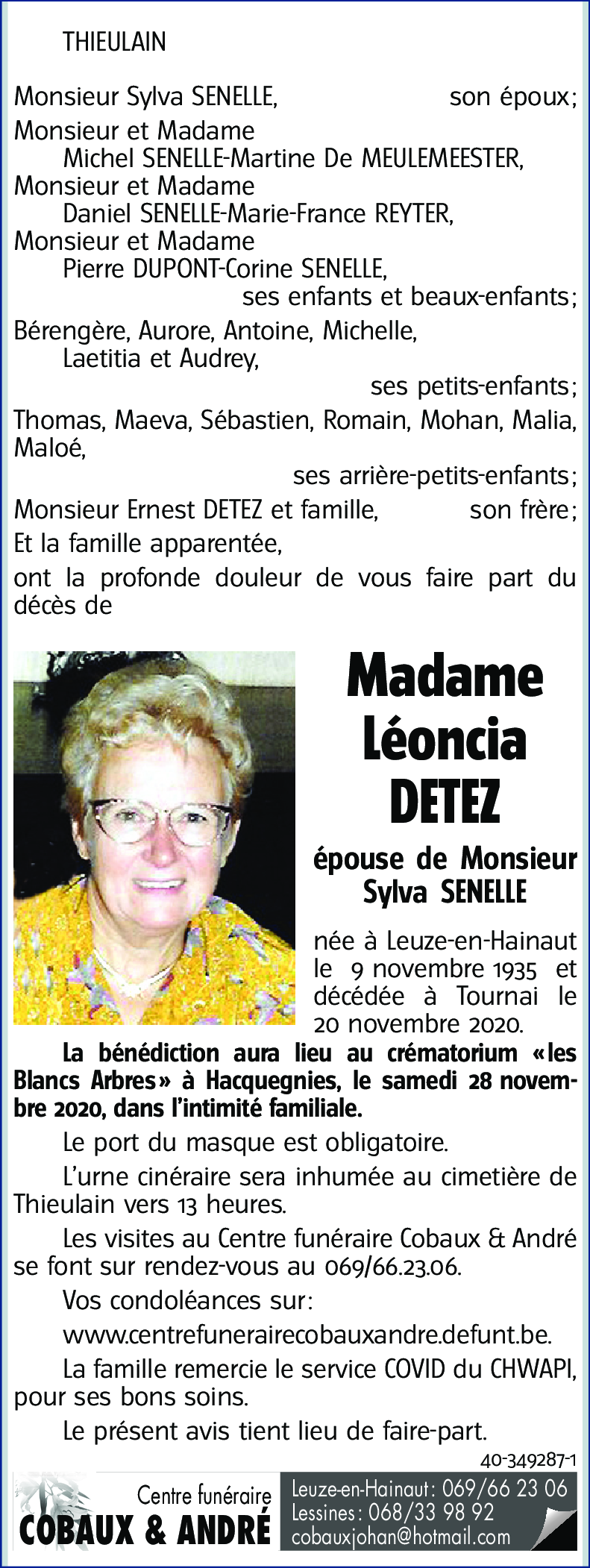 Léoncia DETEZ