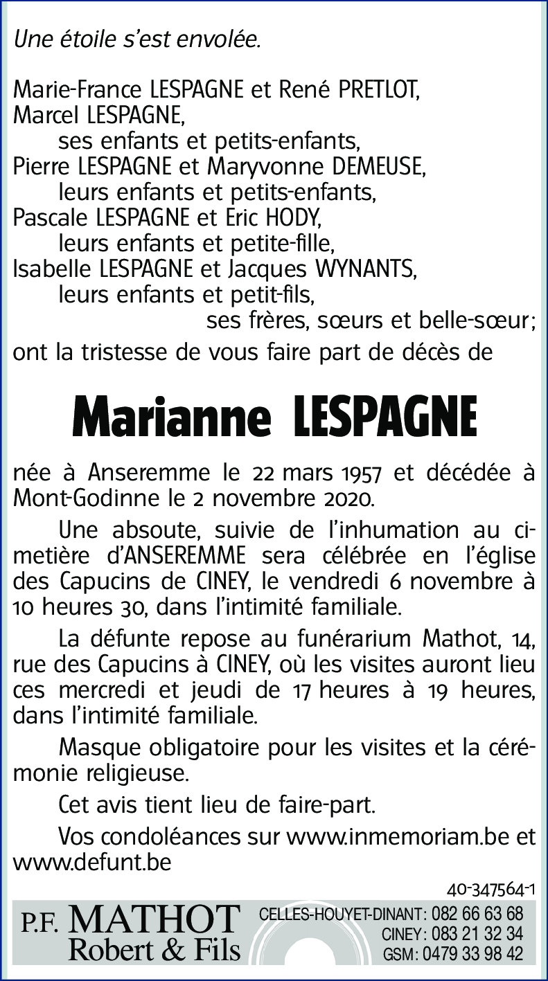 LESPAGNE Marianne