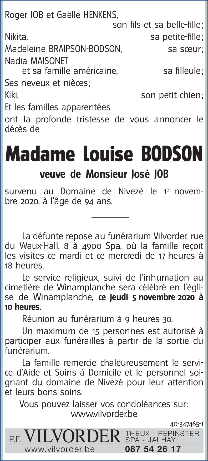 Louise Bodson