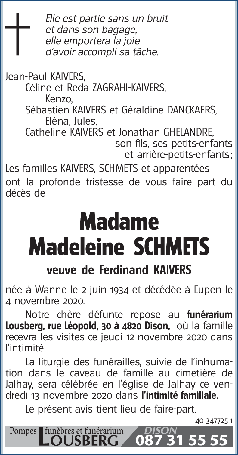 Madeleine SCHMETS