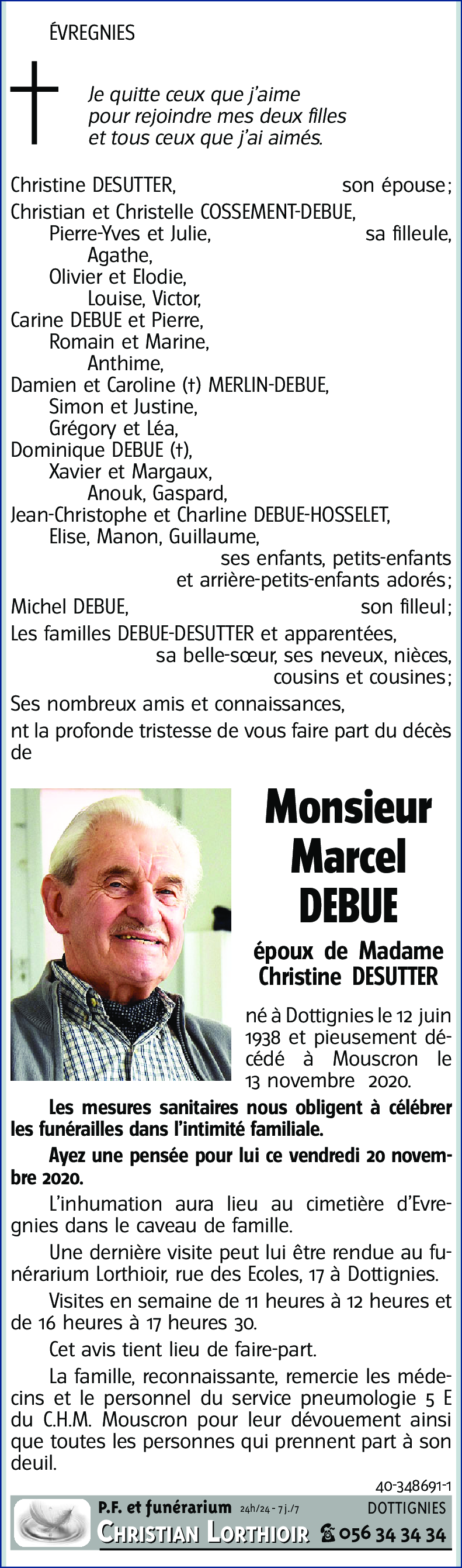 Marcel DEBUE