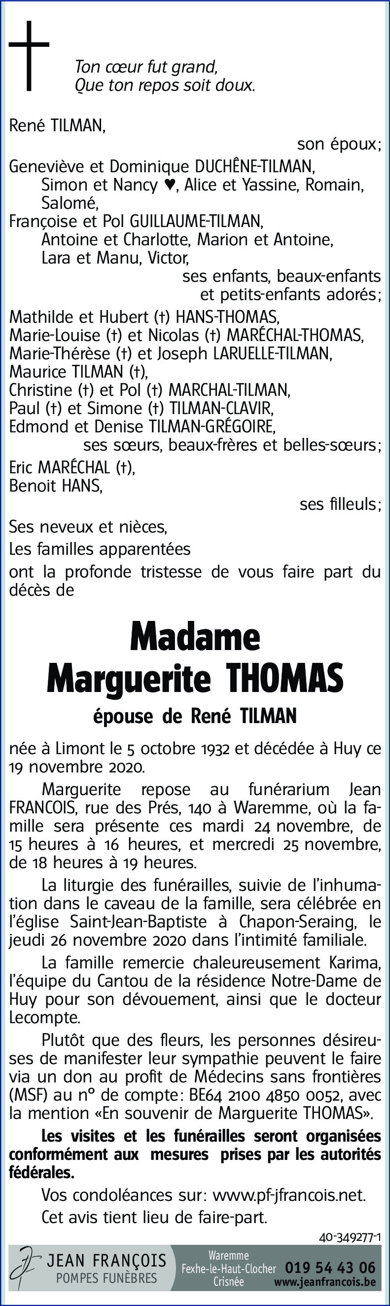 Marguerite THOMAS