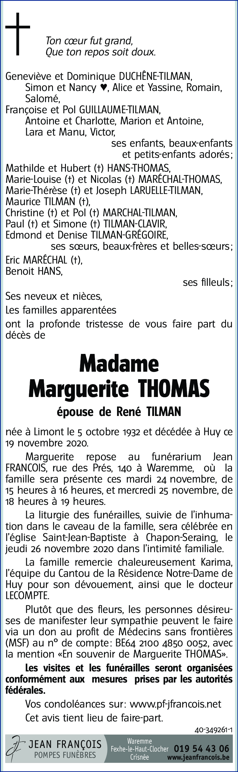 Marguerite THOMAS