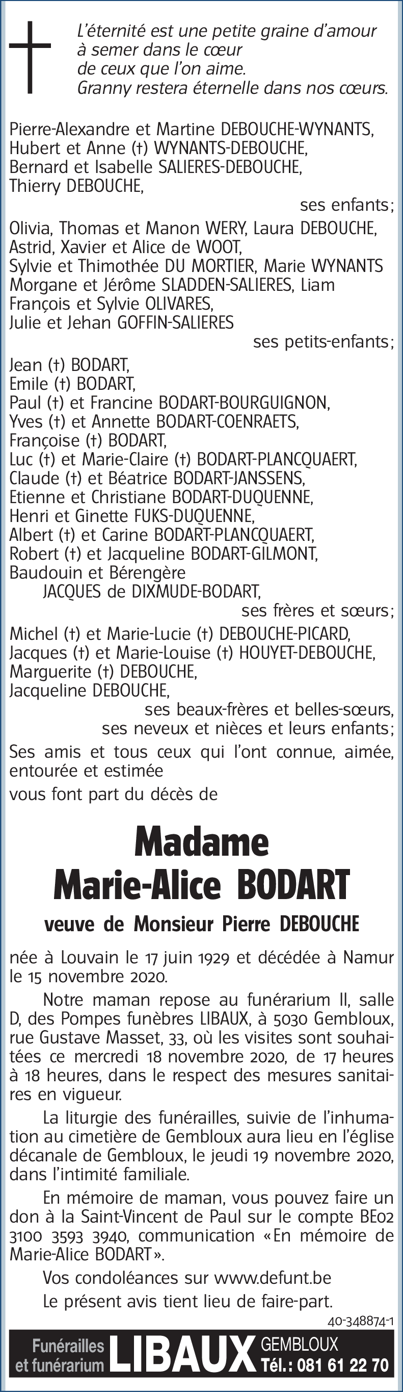 Marie-Alice BODART