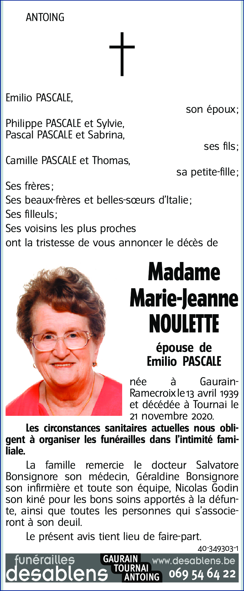 Marie-Jeanne NOULETTE