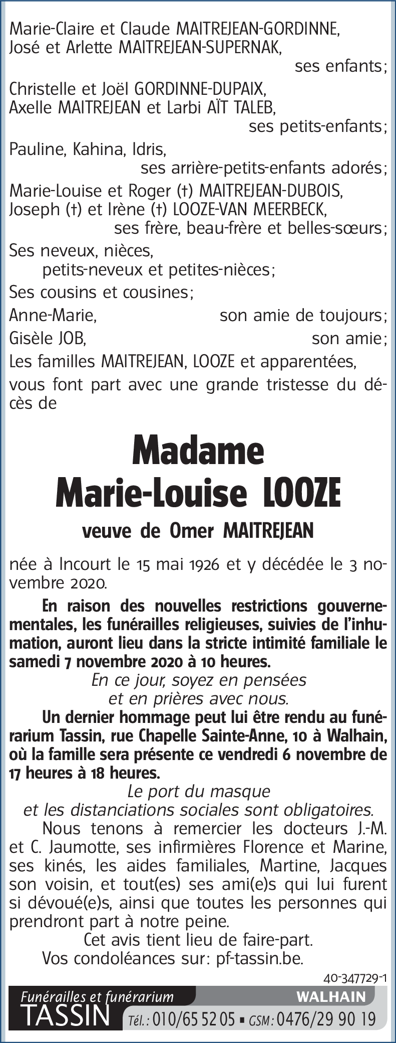 Marie-Louise LOOZE
