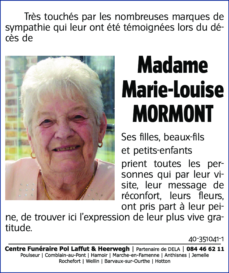 Marie-Louise MORMONT