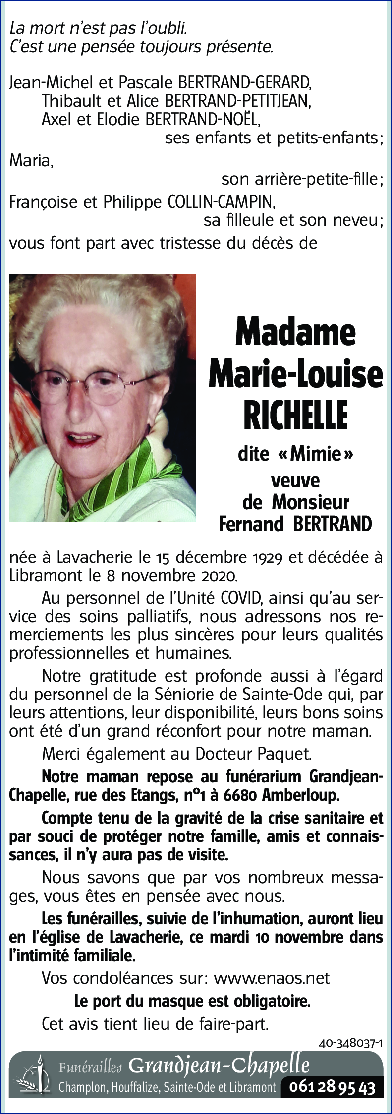 Marie-Louise RICHELLE