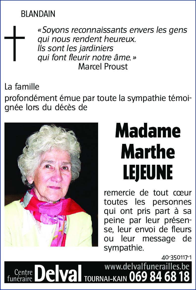 Marthe LEJEUNE