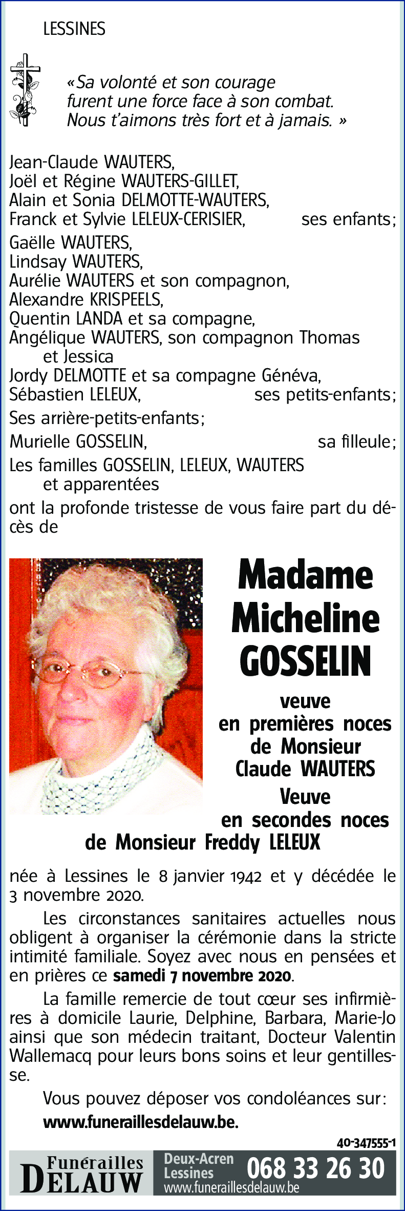 Micheline GOSSELIN