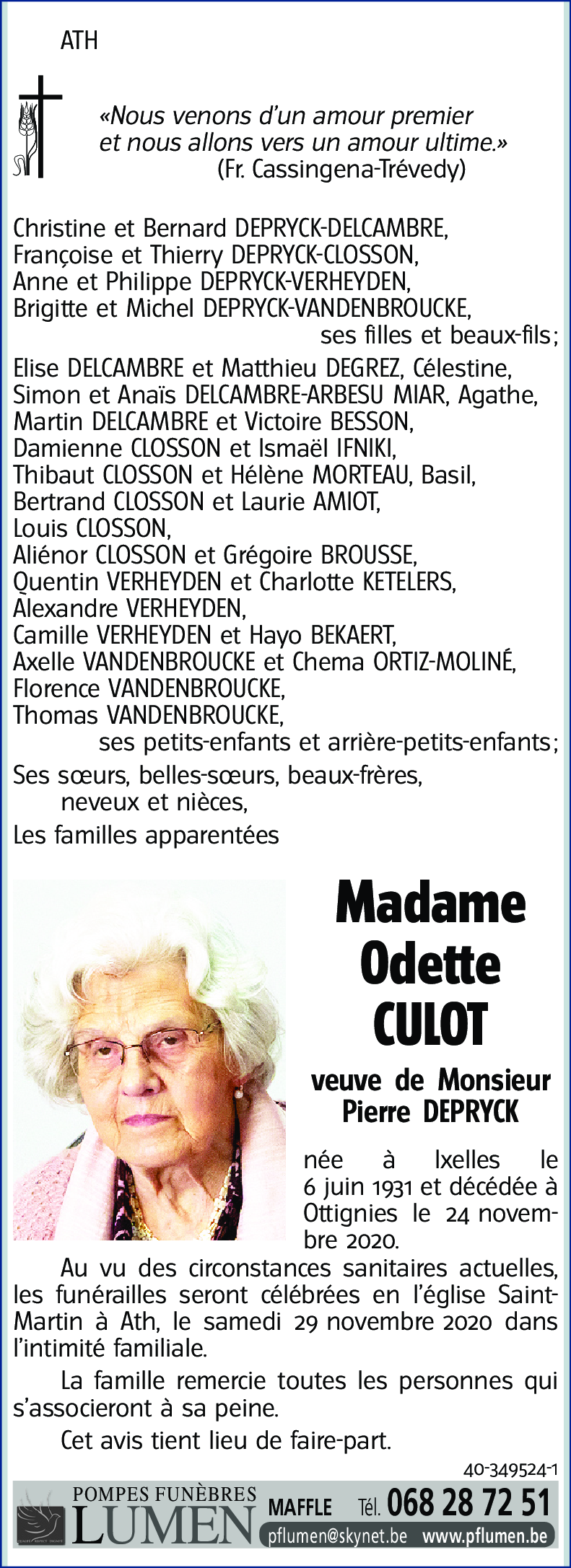 Odette CULOT