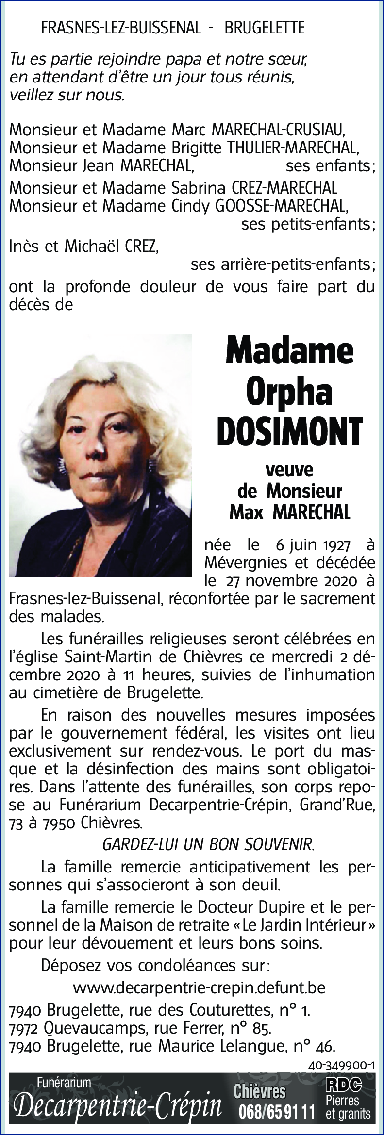 Orpha DOSIMONT