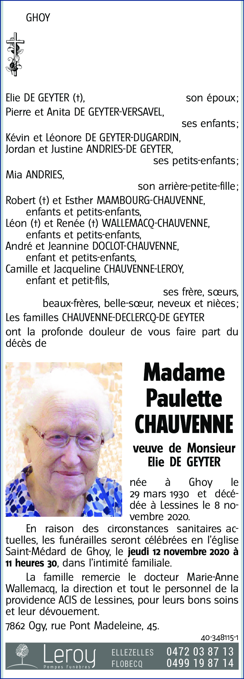 Paulette Chauvenne