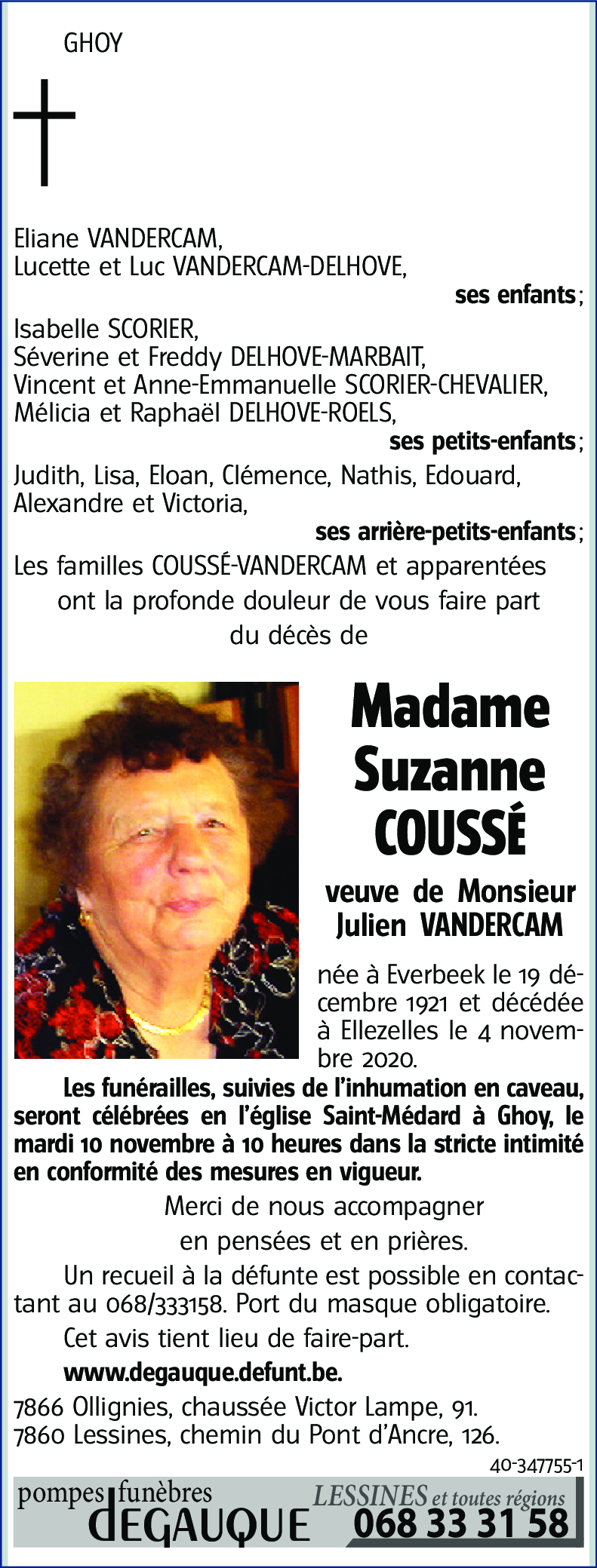 Suzanne COUSSÉ