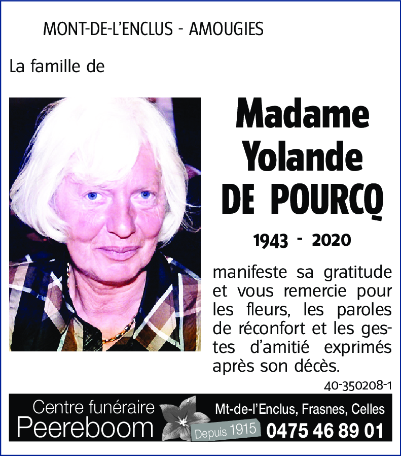 Yolande DE POURCQ