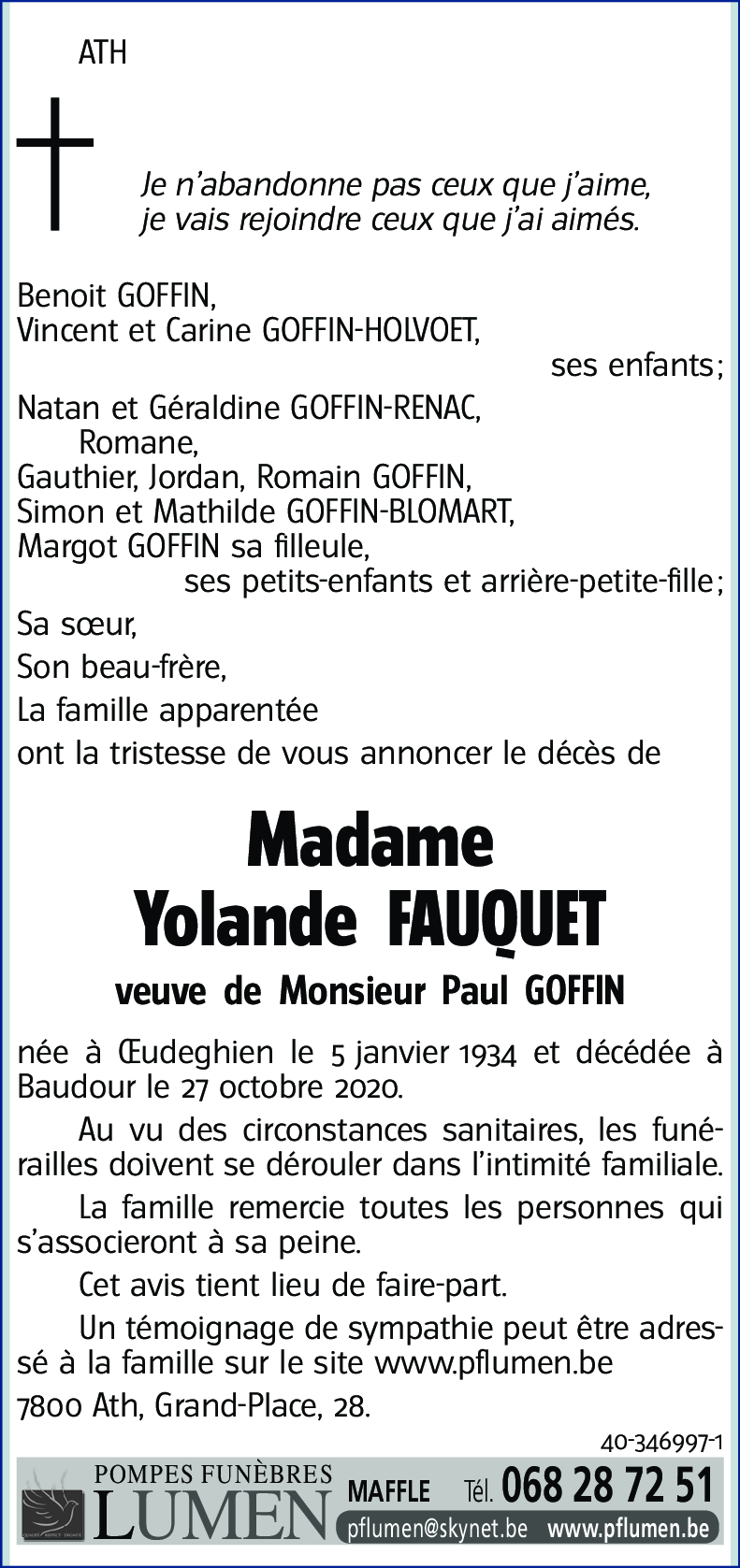 Yolande FAUQUET