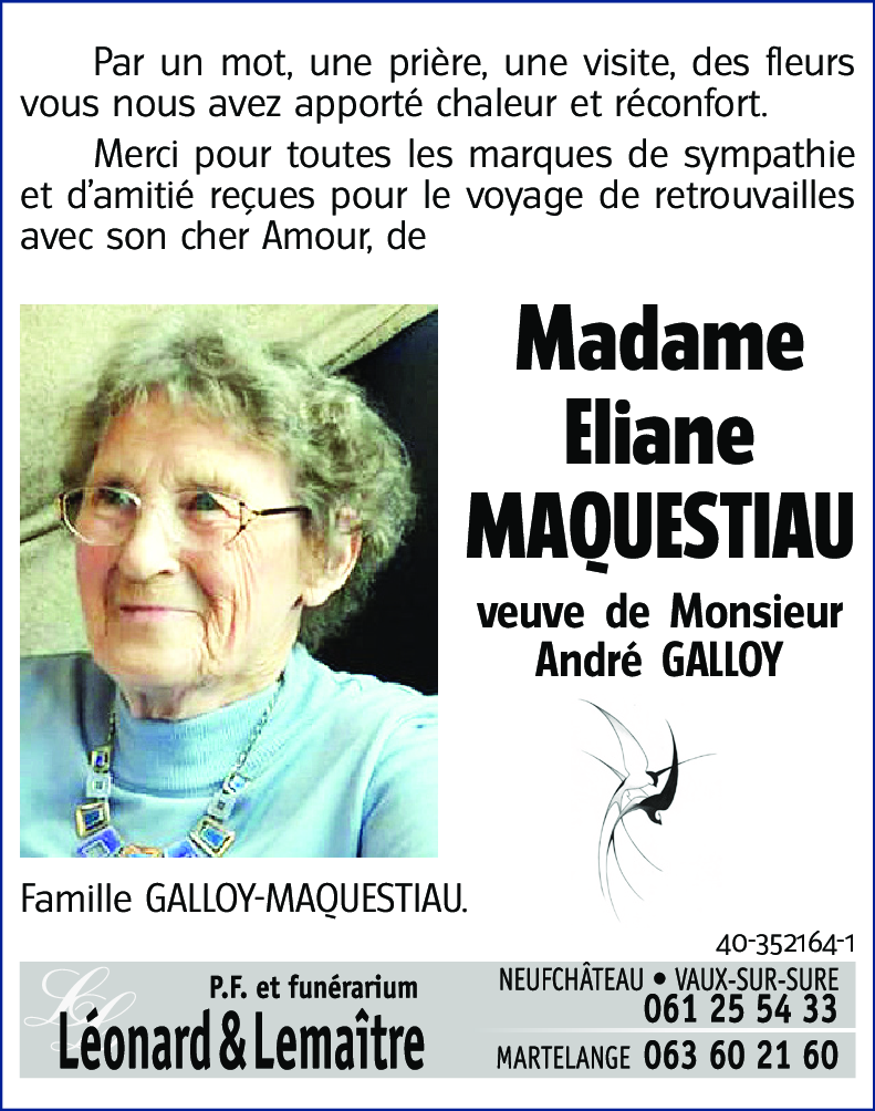 Eliane MAQUESTIAU