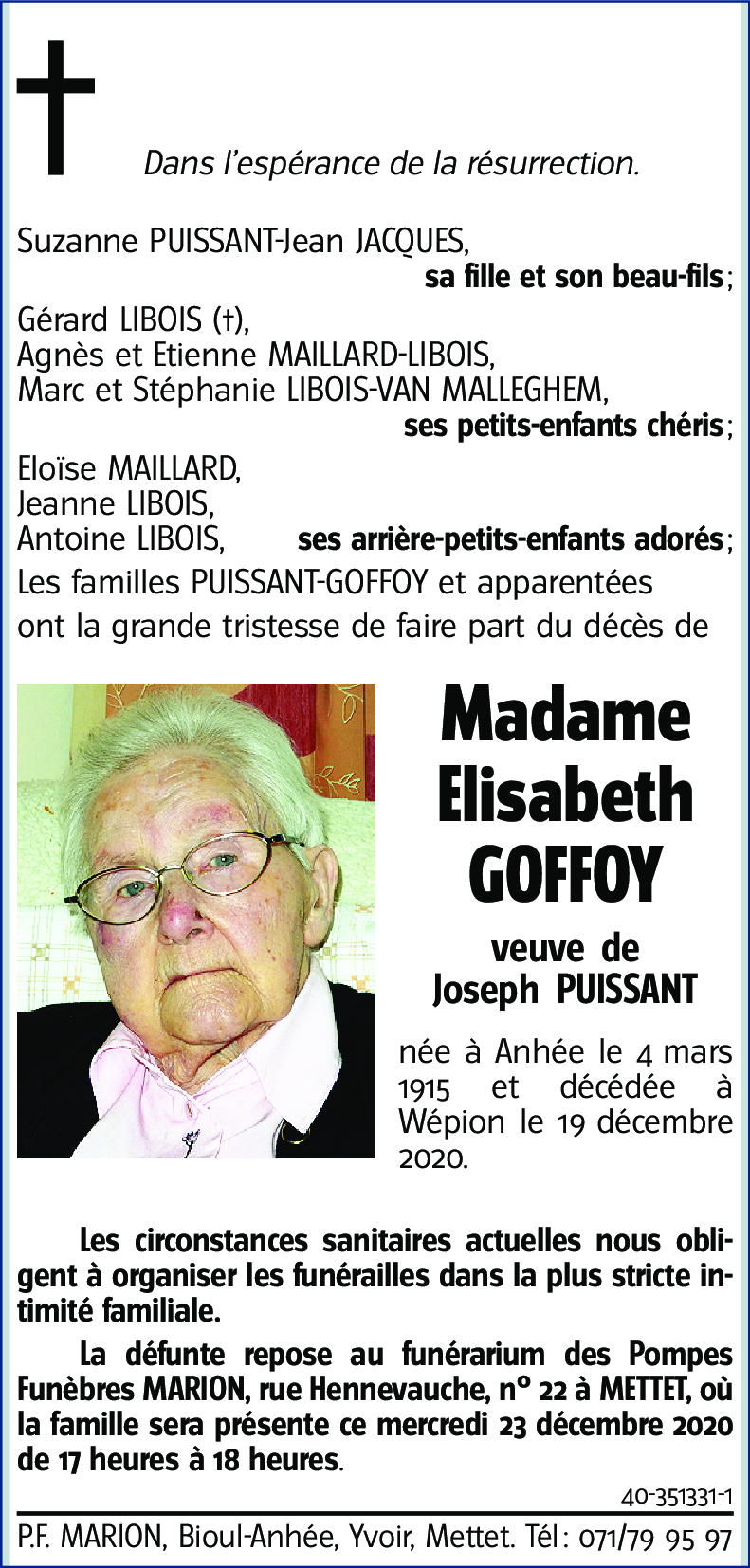 Elisabeth GOFFOY