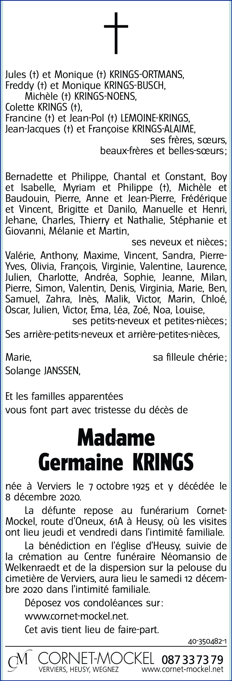 Germaine KRINGS