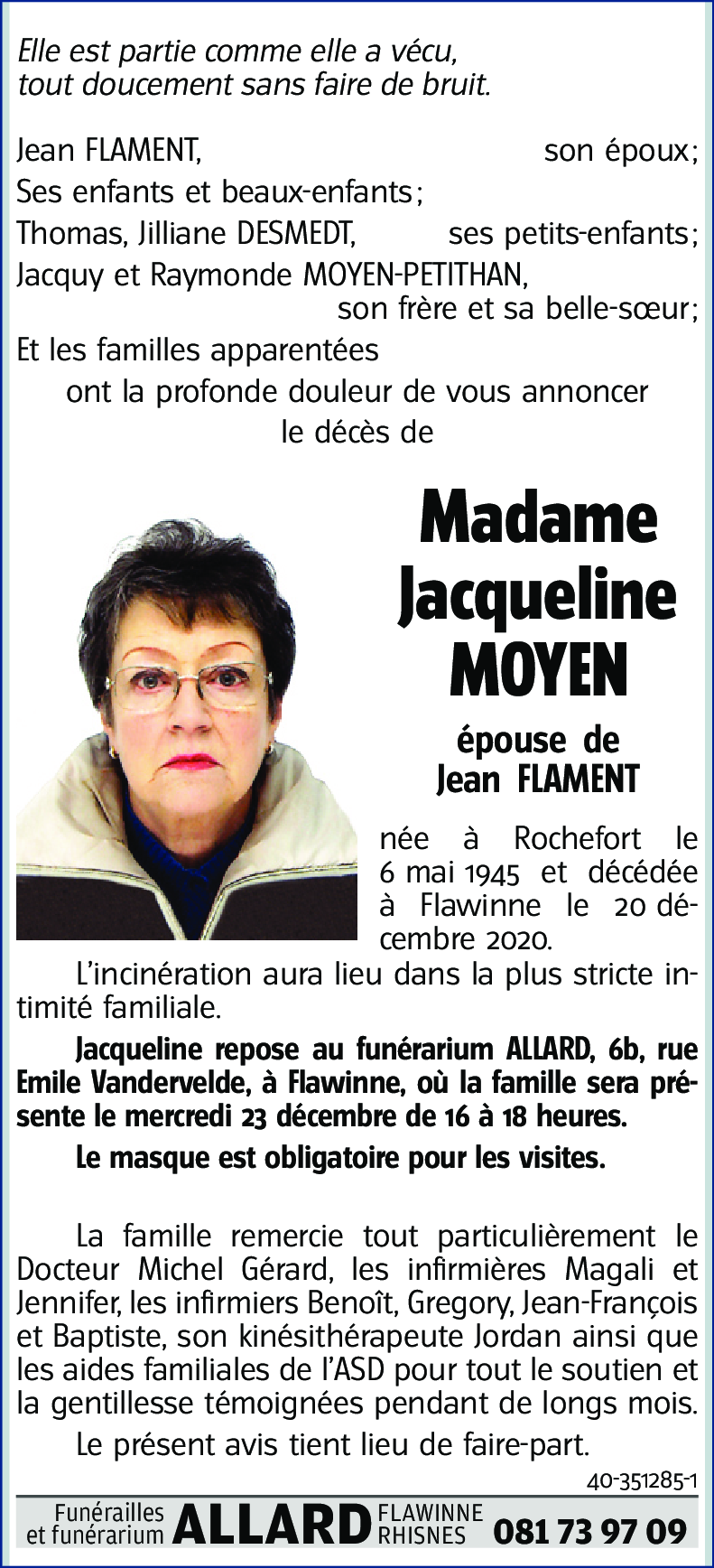 Jacqueline MOYEN