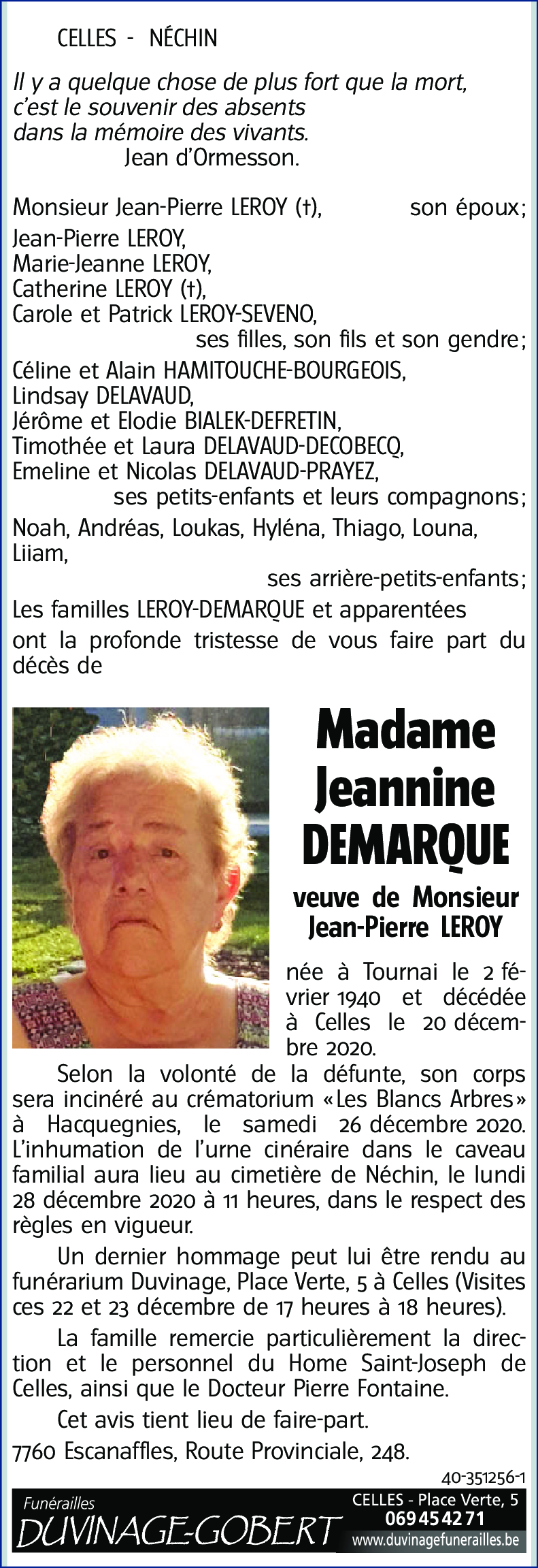 Jeannine DEMARQUE