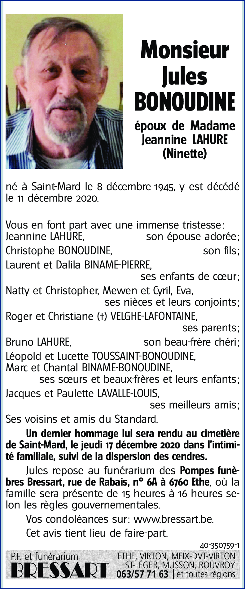 Jules BONOUDINE