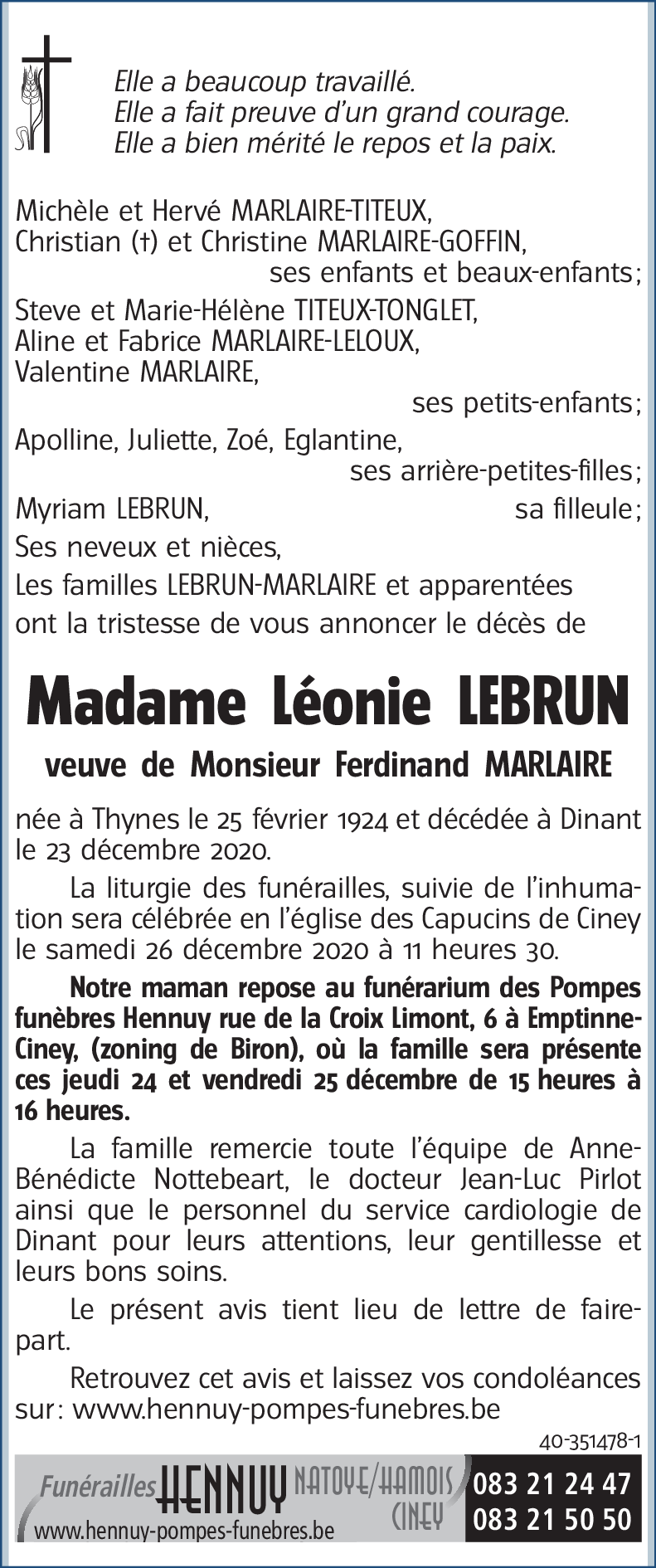 Léonie LEBRUN