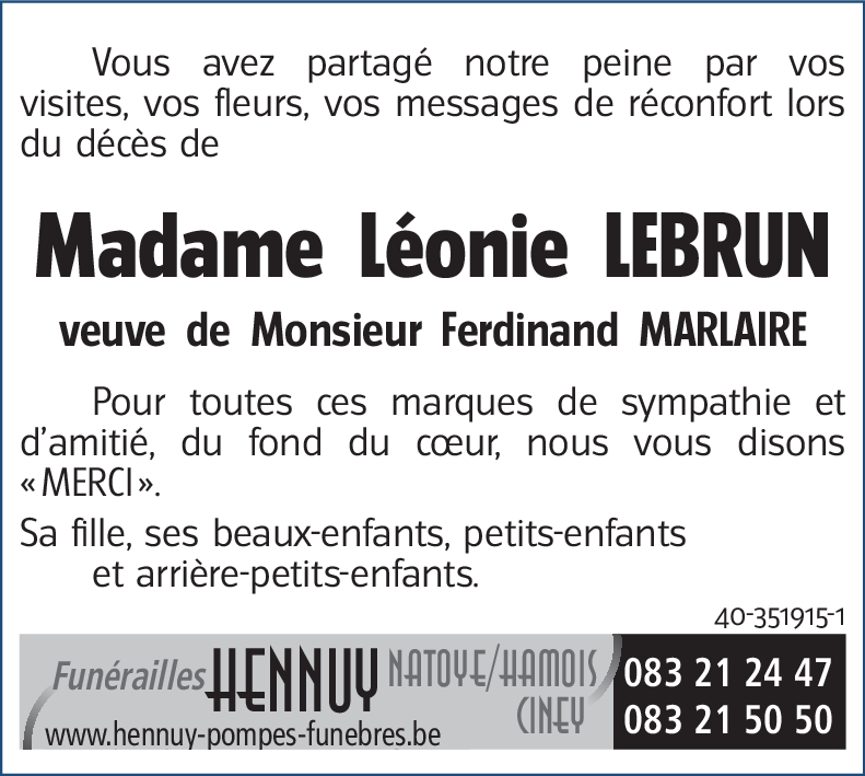 Léonie LEBRUN