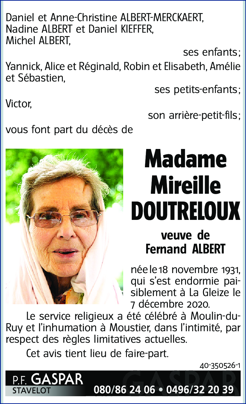 Mireille DOUTRELOUX