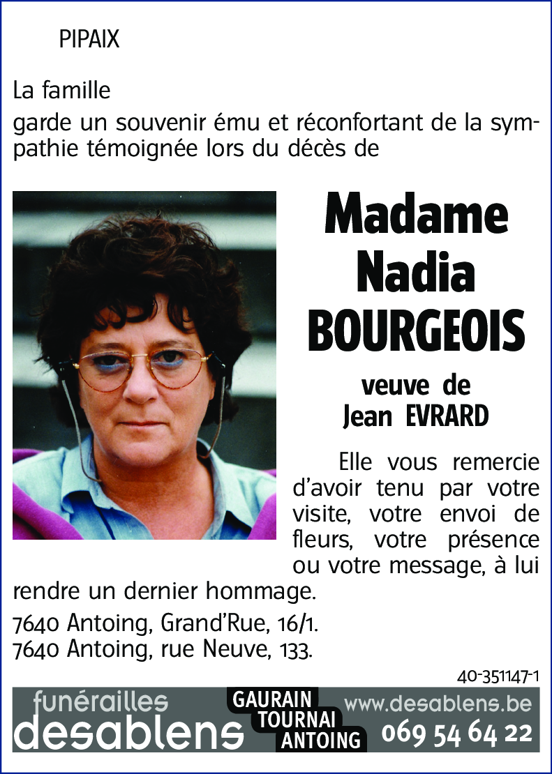 Nadia BOURGEOIS
