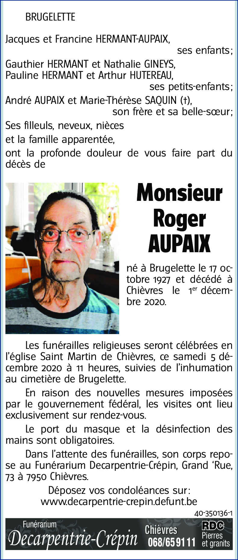 Roger AUPAIX