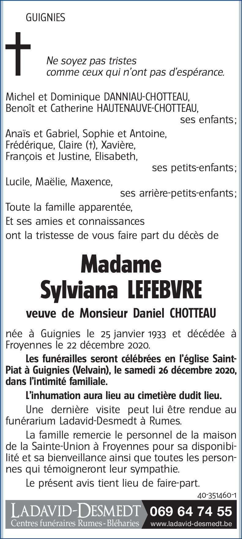 Sylviana LEFEBVRE