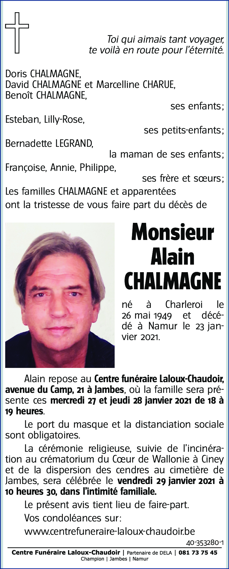 Alain CHALMAGNE