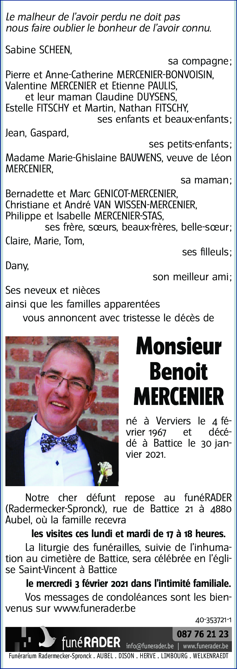 Benoit MERCENIER