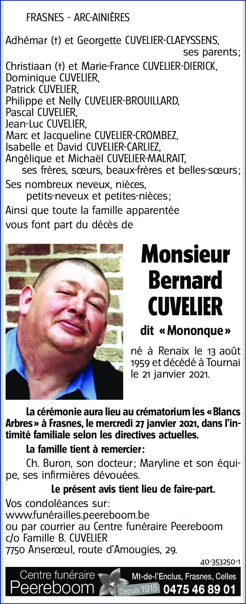 Bernard CUVELIER