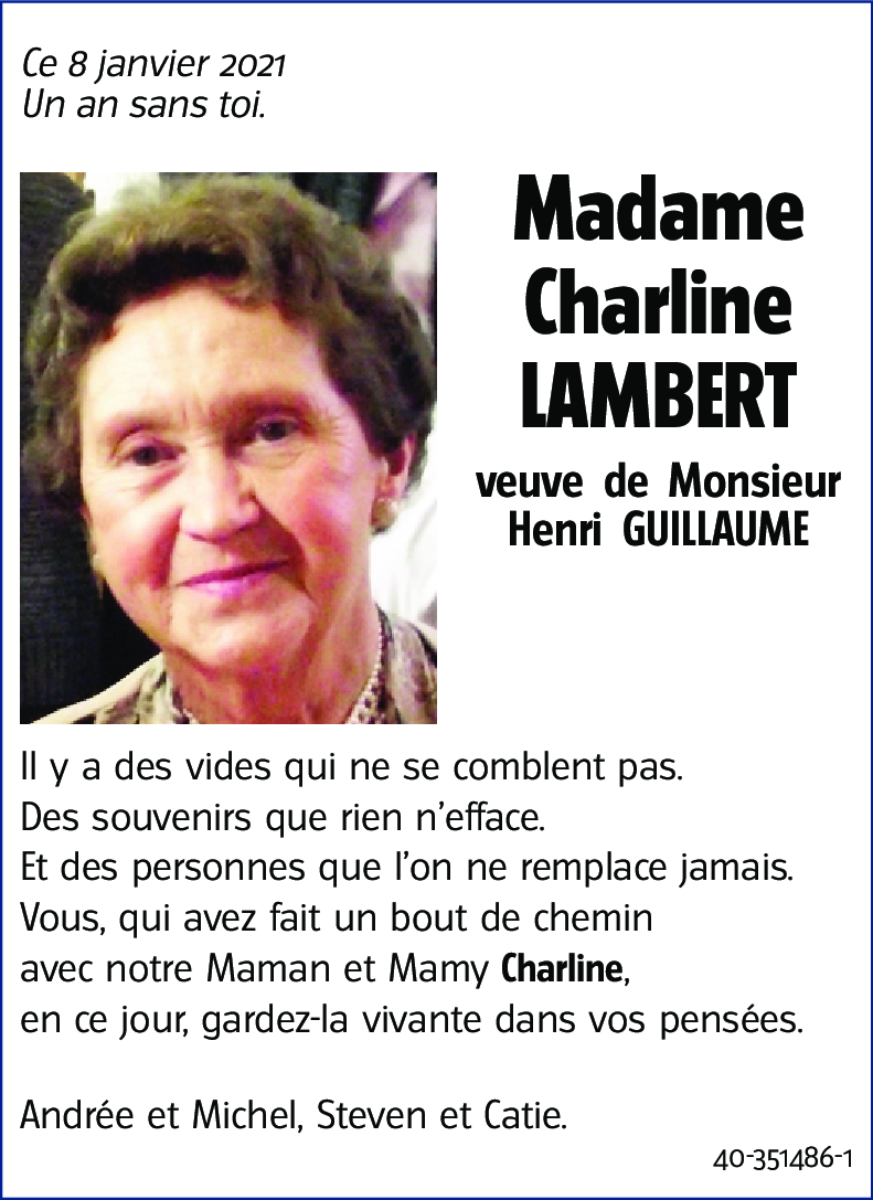 Charline LAMBERT