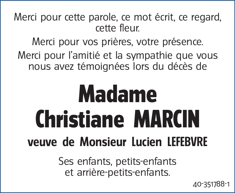 Christiane MARCIN