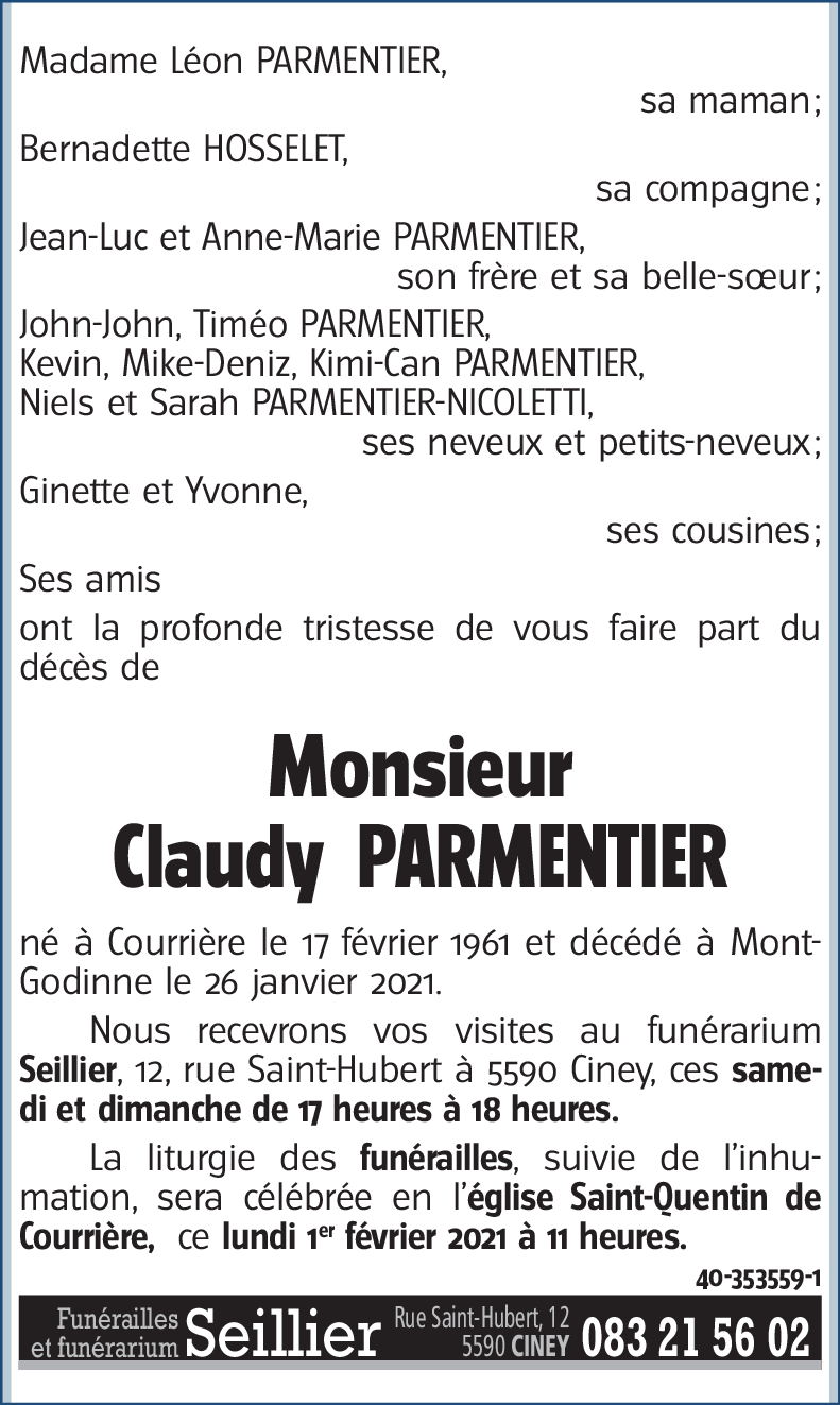 Claudy PARMENTIER