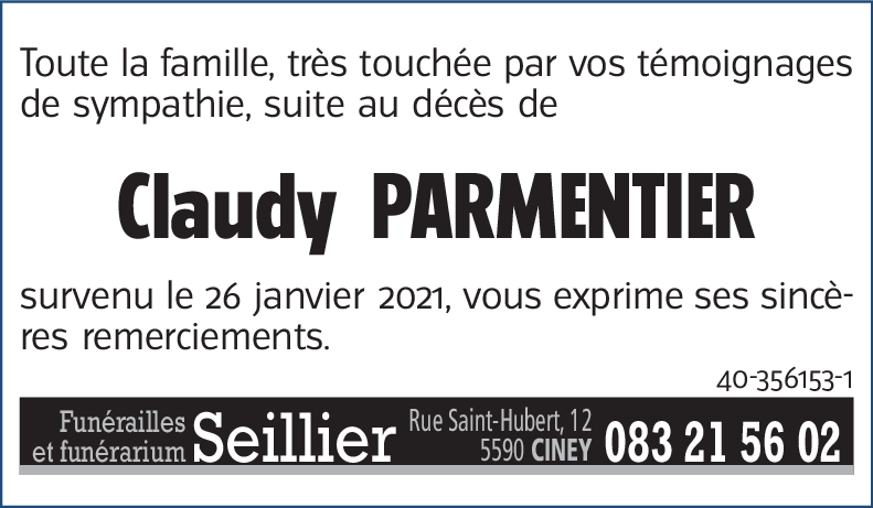 Claudy PARMENTIER