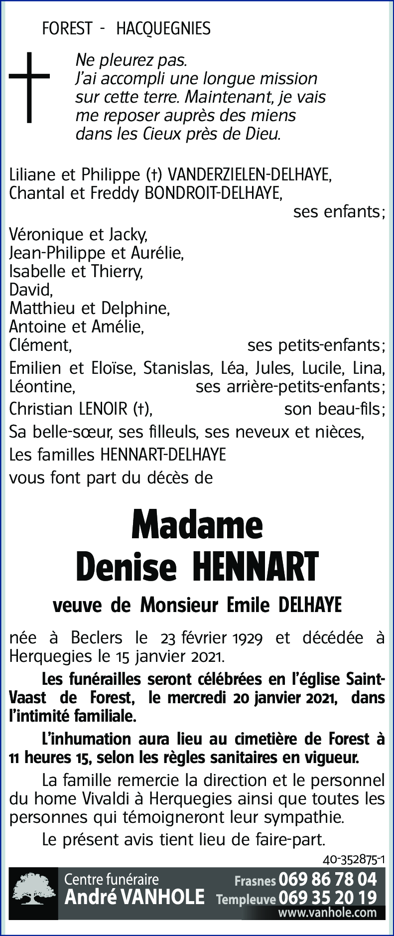 Denise HENNART