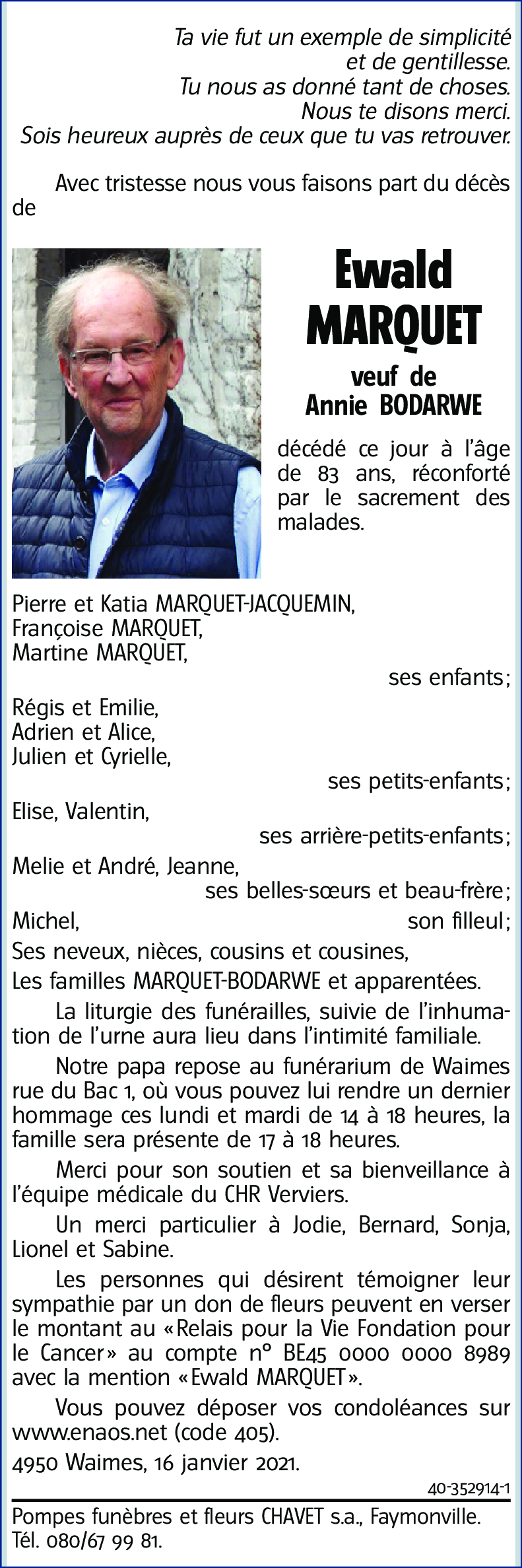 Ewald MARQUET