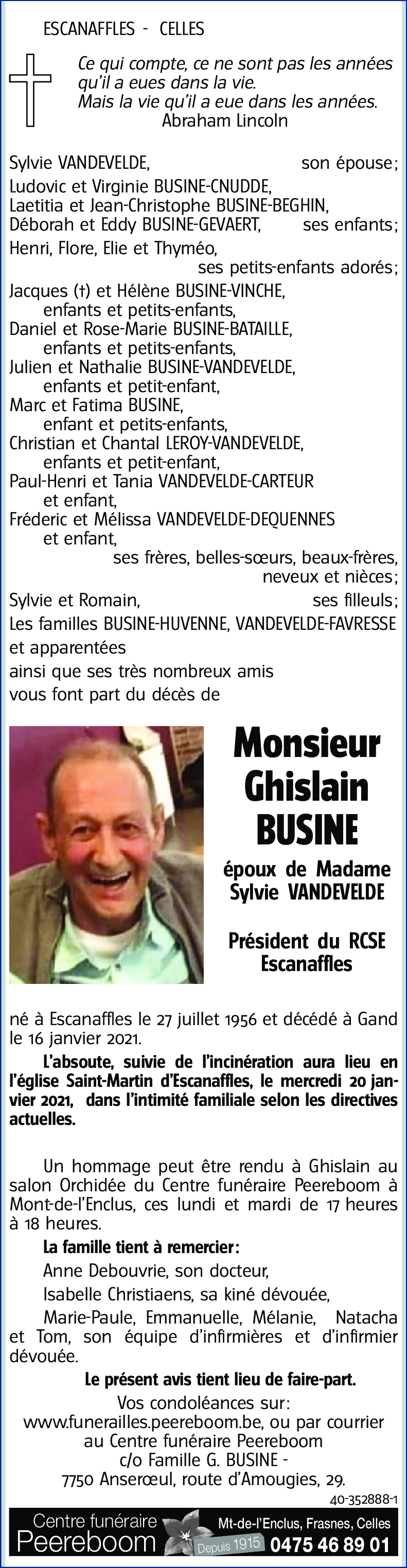 Ghislain BUSINE