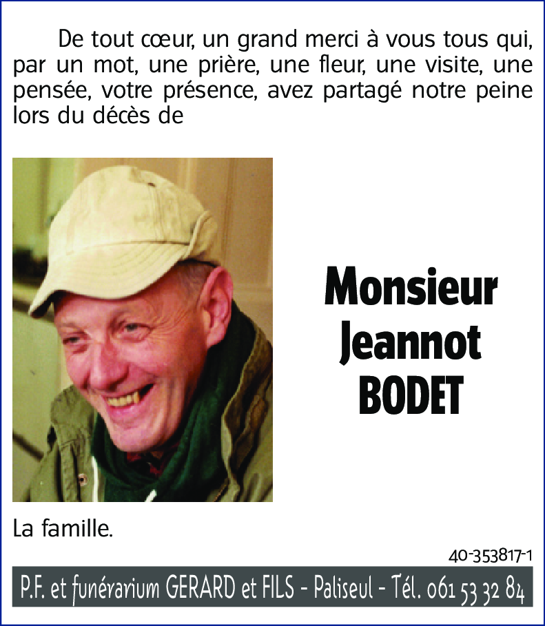 Jeannot BODET