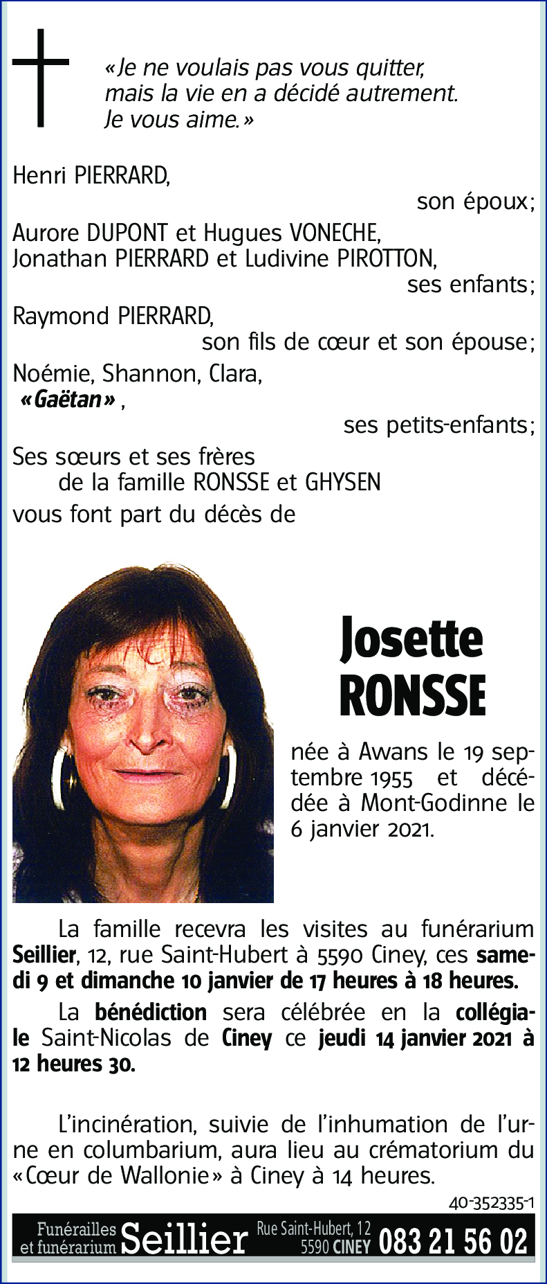 Josette RONSSE