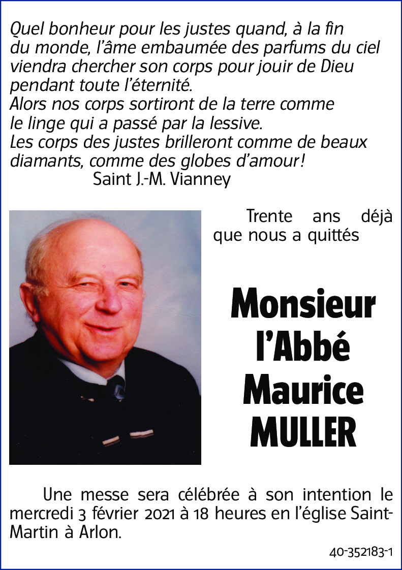 l'Abbé Maurice MULLER