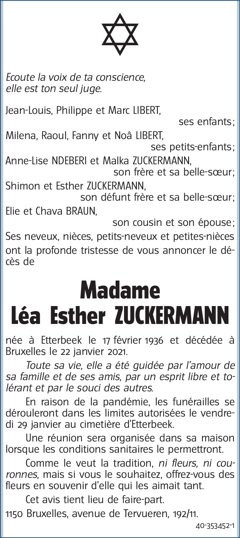 Léa Esther ZUCKERMANN