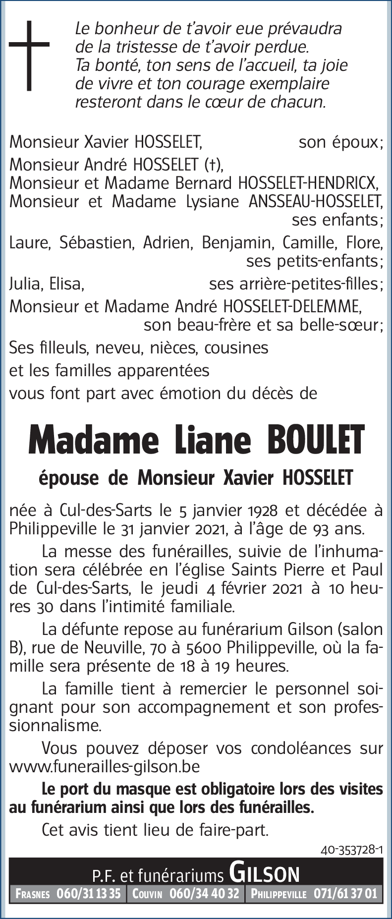 Liane BOULET