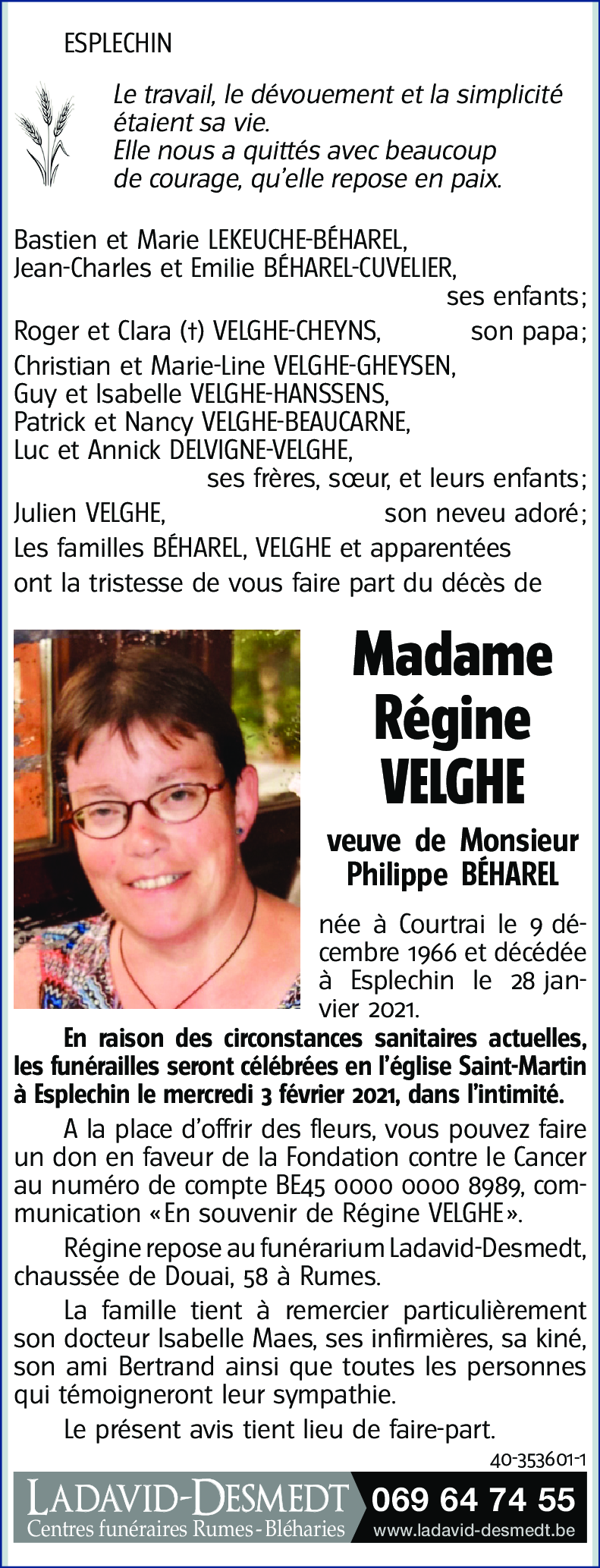 Régine VELGHE