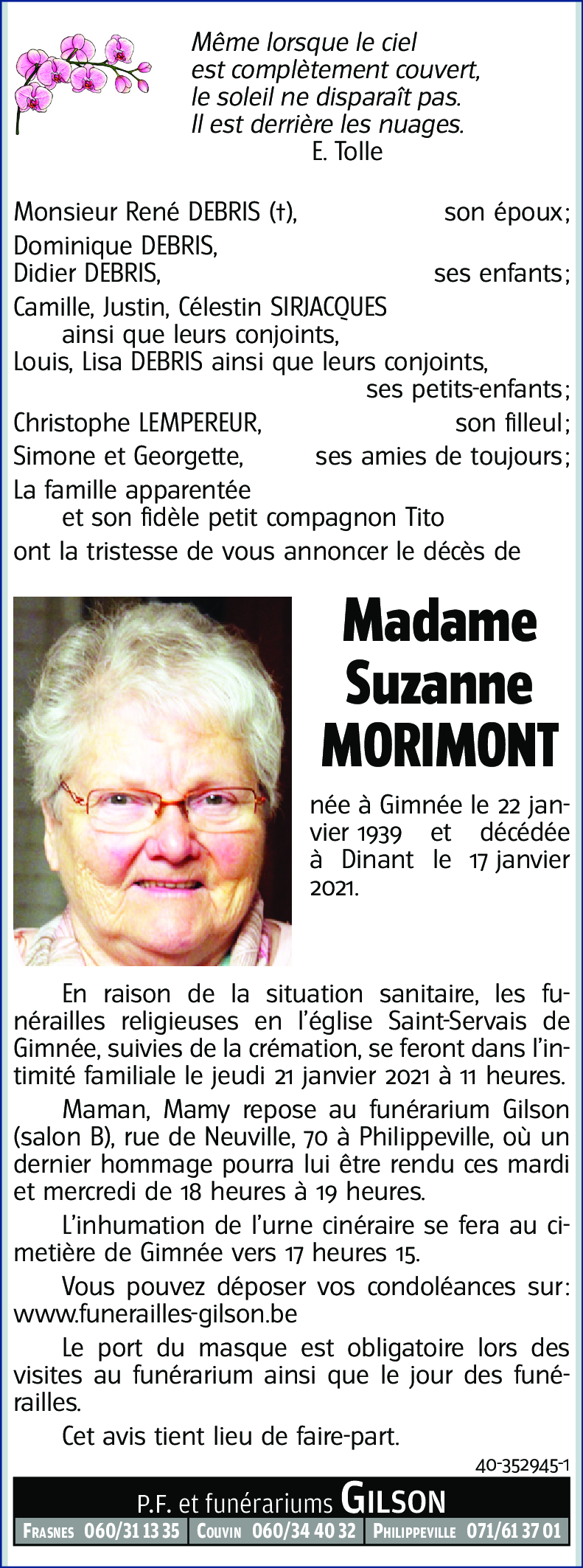 Suzanne MORIMONT