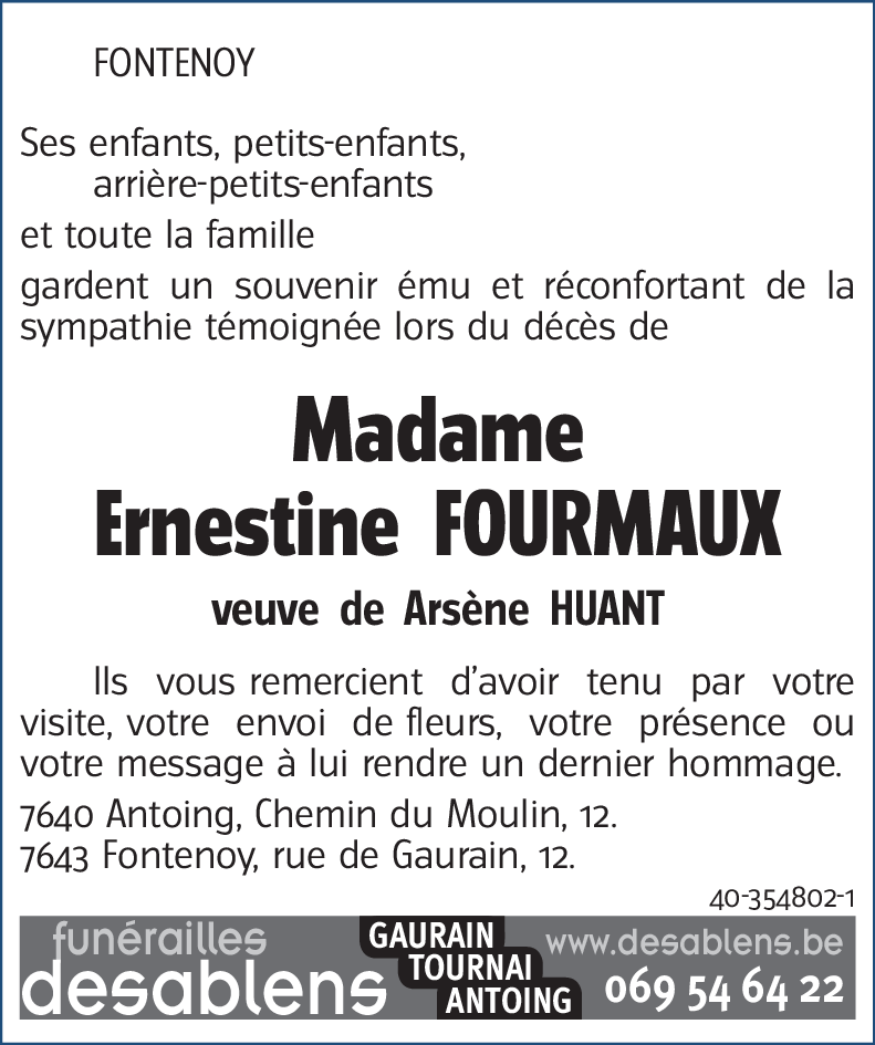 Ernestine FOURMAUX